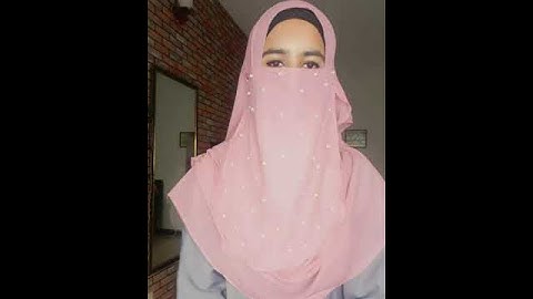 Double loop with Niqab - Pearls