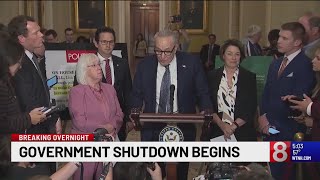 US government shuts down after Congress fails to find funding deal
