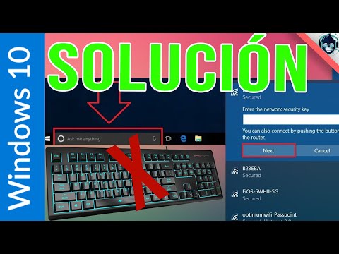 SOLUCIÓN No puedo escribir contraseña de WIFI O Buscador de Windows