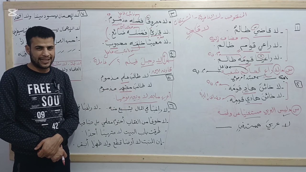 لا النافية للجنس ( فِكر الامتحان )