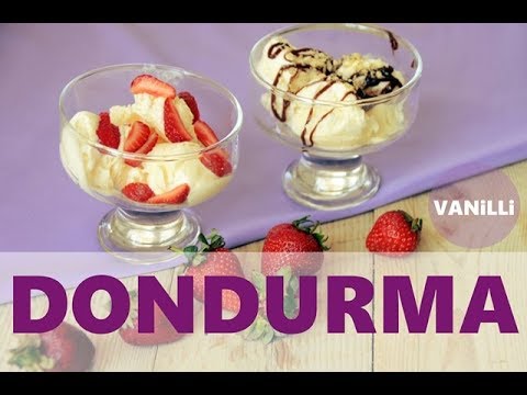 DONDURMA vanilli (əziyyətsiz hazırlayın!) *Ванильное мороженое* Ev yapımı vanilyalı dondurma