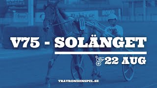 Travtips V75 Solänget - 22 augusti 2020