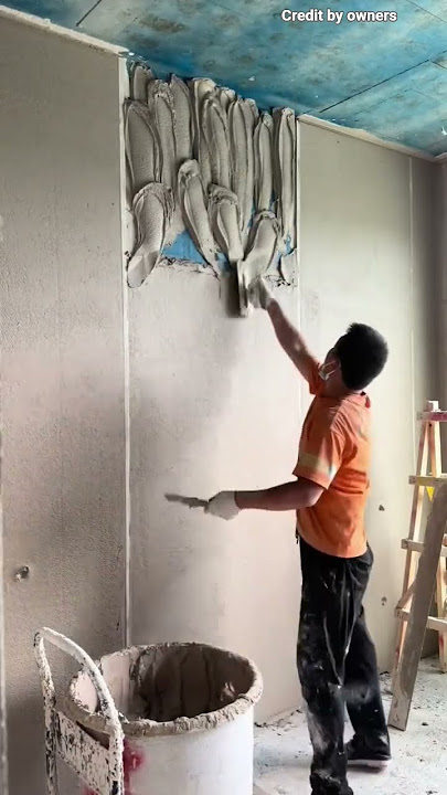 This man really did a great job with plastering.#shortvideo #fact #