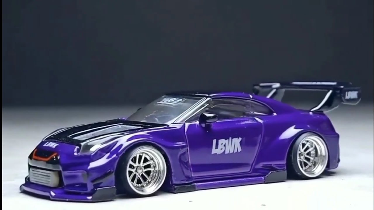 Custom Hot Wheels Nissan GT-R LBWK - YouTube