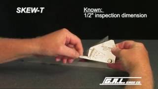 The Skew-T Fillet Weld Gauge by GAL GAGE Company