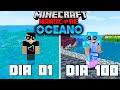 SOBREVIVENDO 100 DIAS EM UM MUNDO DE OCEANO NO MINECRAFT HARDCORE