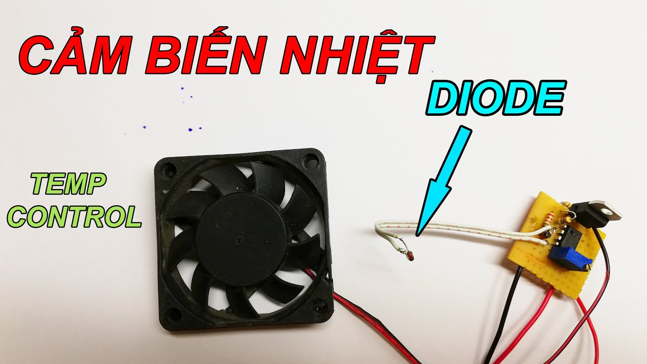 Mạch cảm biến nhiệt đơn giản dùng diode 1N4148