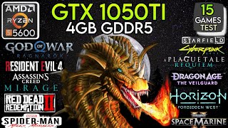 GTX 1050 Ti   Ryzen 5 5600 & 32GB Ram - Test In 15 Games !