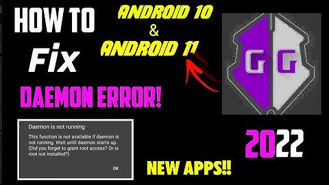 how to fix failed to run daemon on game guardian full tutorial 2022 | GG error solution Android 11