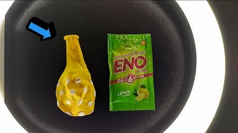 water + eno with balloon | science experiments with balloon # experiment