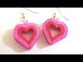  Paper quilling Heart Shaped Earrings