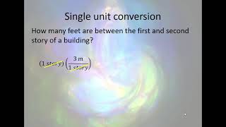 Unit 1 Part 4   Single unit conversion problem