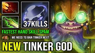NEW TINKER GOD 1 Shot Combo Unlimited Skill Spam Fastest Hand Global TP Ganking Everywhere Dota 2