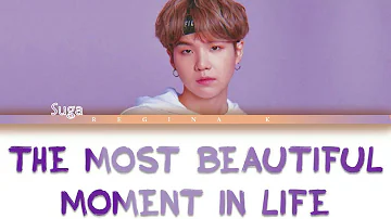BTS ( SUGA ) - INTRO : The Most Beautiful Moment In Life [ Color Coded Rom/Eng/Albanian Lyrics ]