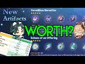 New 2.6 Artifact Math How Good are They for Yoimiya &amp; Xiao | Worth the Resin? | Genshin Impact