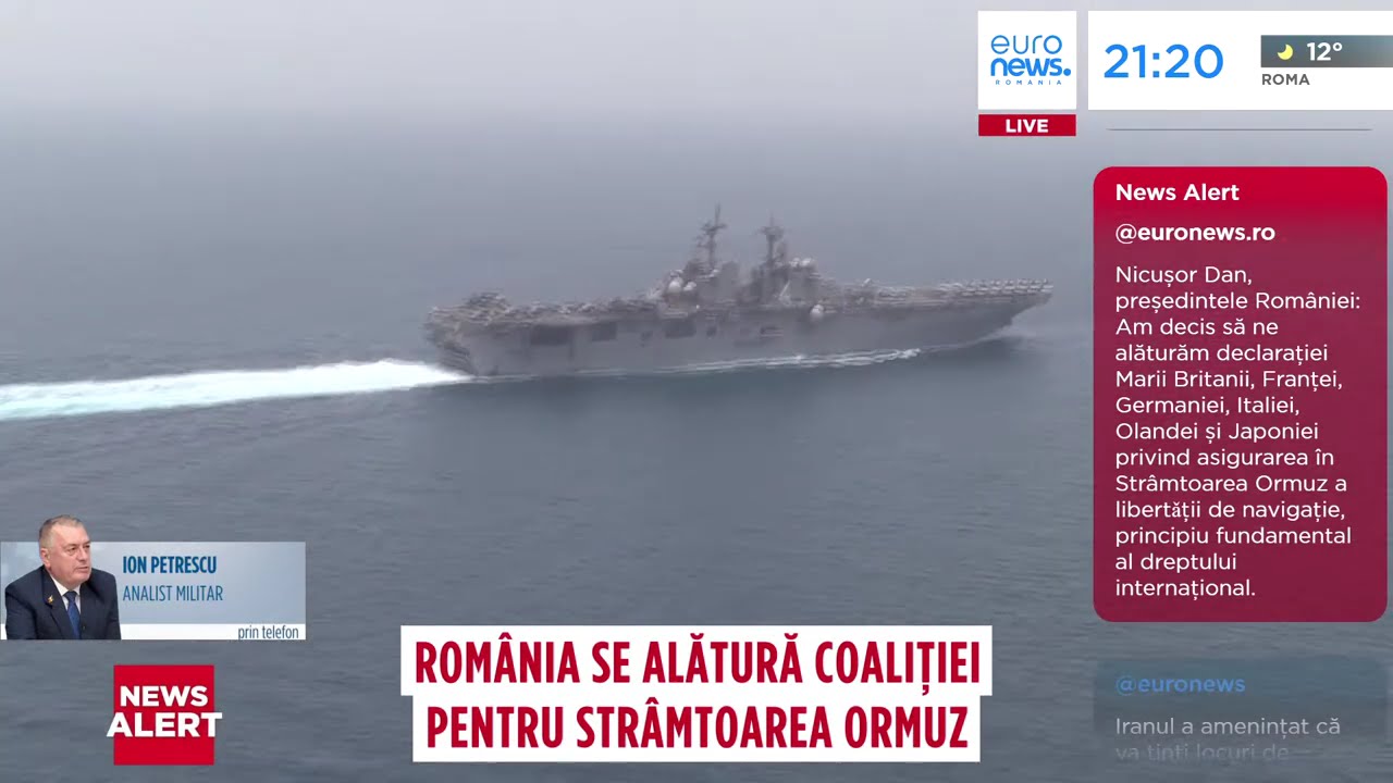 România devine membru al Coaliției pentru Strâmtoarea Ormuz
