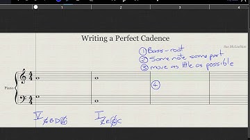 Writing a perfect cadence