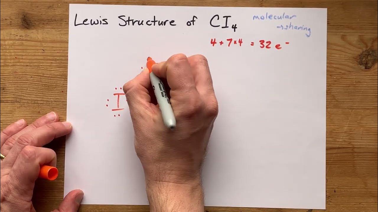 Lewis Structure of CI4 (carbon tetraiodide, tetraiodomethane) YouTube