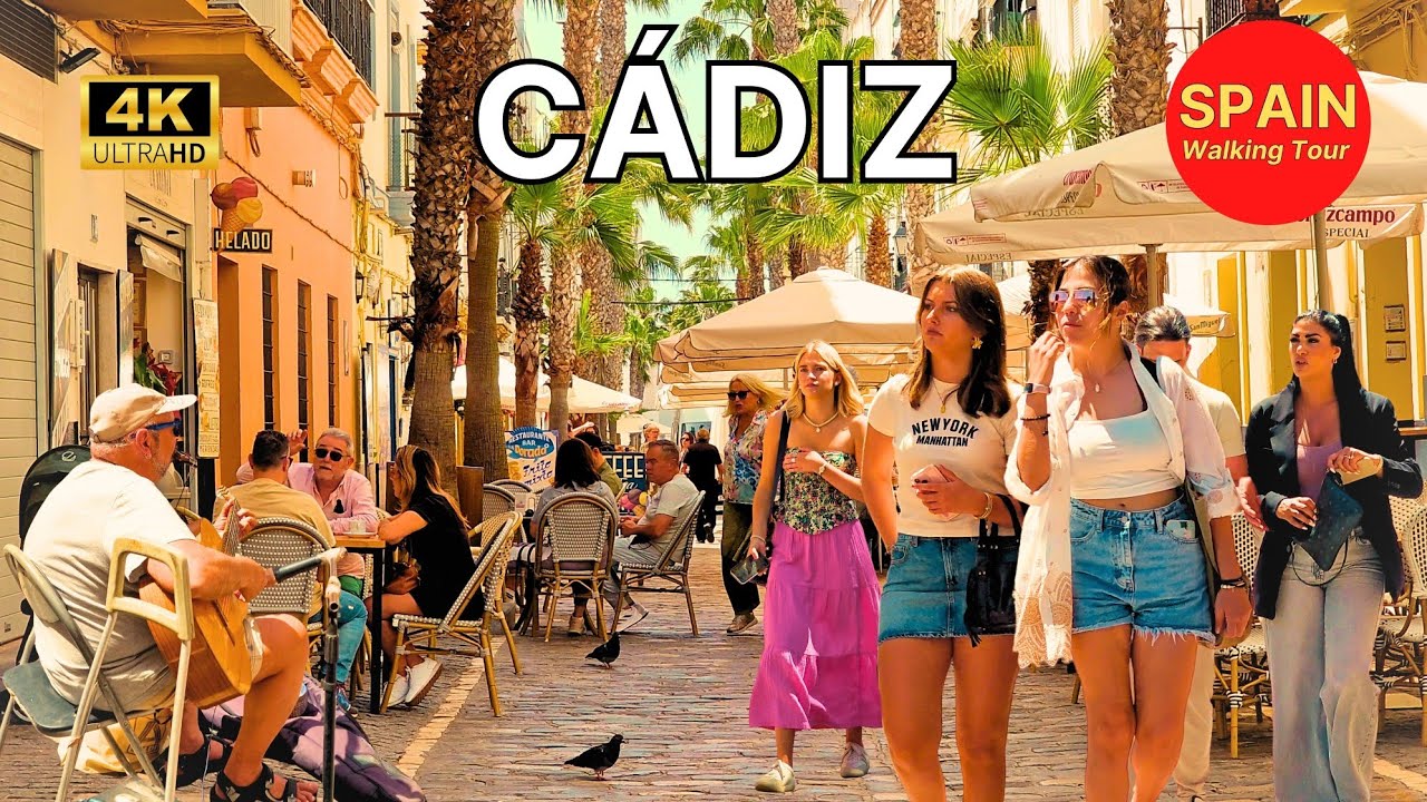 🇪🇦[4K] КАДИС, Испания ⛵️ Самый красивый город в Андалусии? 😯Не упустите эти достопримечательности!⏳️