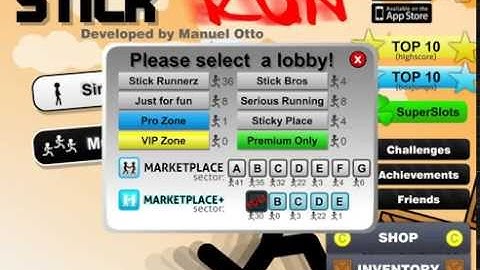 (Stick Run) How to enter sector G+ in Stick Run market place?