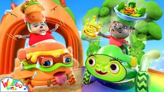 Wolfoo Eats Too Much Fast Food in the Car 🚗🍔😱 Food Songs | Kids Songs &amp; Nursery Rhymes | Happy Songs