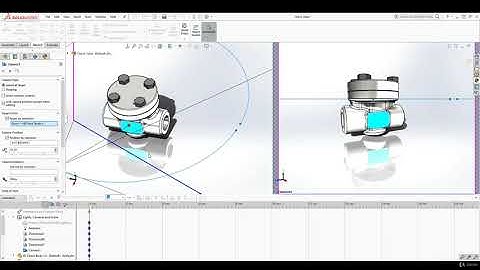 SolidWorks Animation Part - 2  Revolve Animation Using Camera and Path