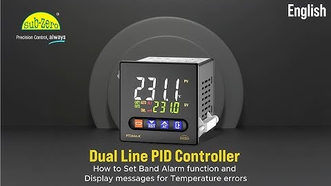 PT244A-K : PID Temperature controller - How to set band alarm function (English)