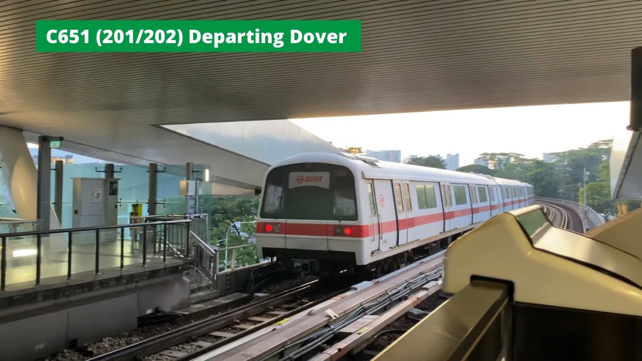 [Grounded???][SMRT] C651 (201/202) departing Dover - YouTube