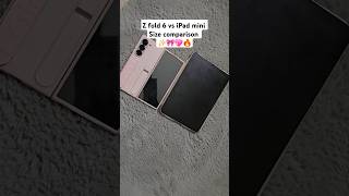Galaxy Z Fold 6 vs iPad Mini: Size Comparison 📱✨