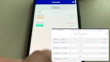 First transactions on the new Yoroi wallet for Android
