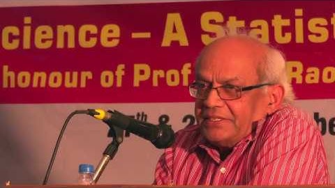 Prof. B.L.S. Prakasa Rao INSA Scientist, CR Rao AIMSCS, Hyd.