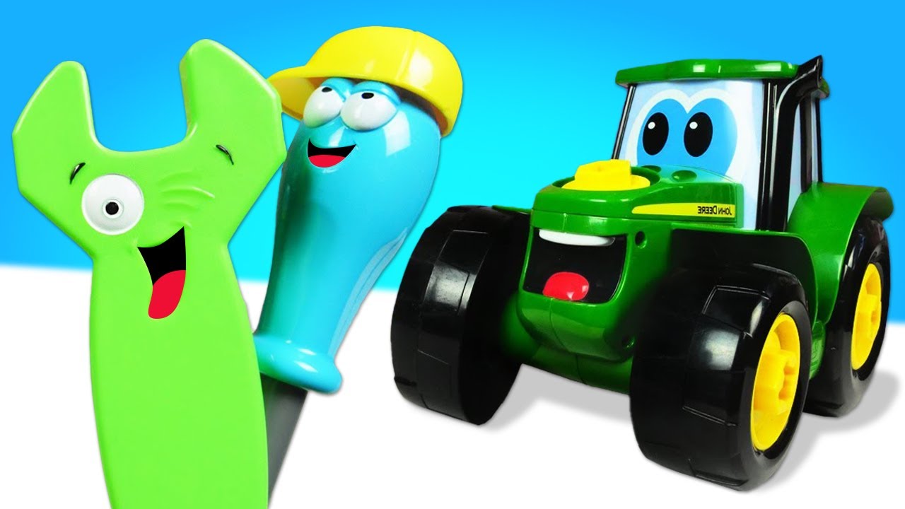 Trator, carro Garagem, desenho animado, desenho infantil, crianças  Vídeo, Kids Video