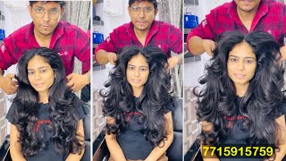 How to Long Layered Haircut tutorial / front and back full layer haircut step by step for beginners