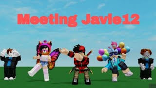 MEETING JAVIE12! [PT 9 OF THE ROBLOX YOUTUBERS I MET]