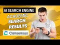 AI Search Engine | Academic Search Results | Consensus | AI Tool for Research Support | AI Tool