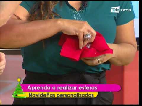 Aprenda a realizar esferas navideñas personalizadas