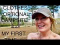 First time at a clothes optional campsite   van life