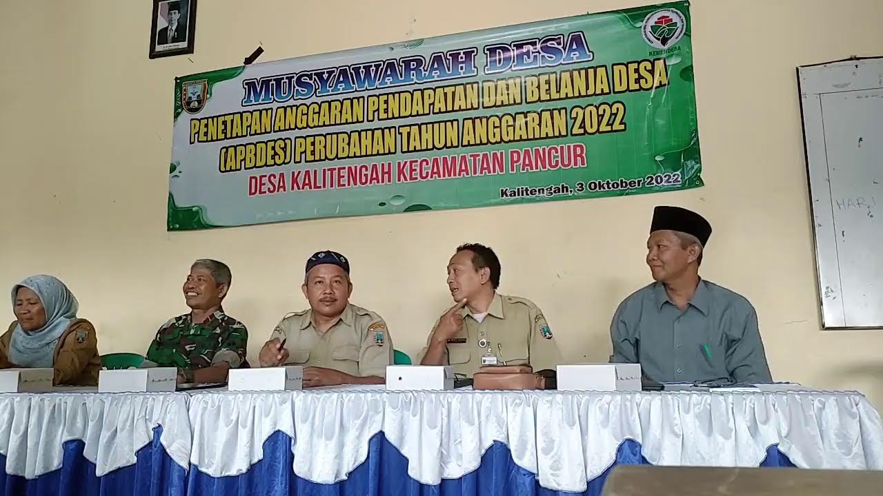 Musdes Penetapan Apbdes Perubahan 2022 Desa Kalitengah 2