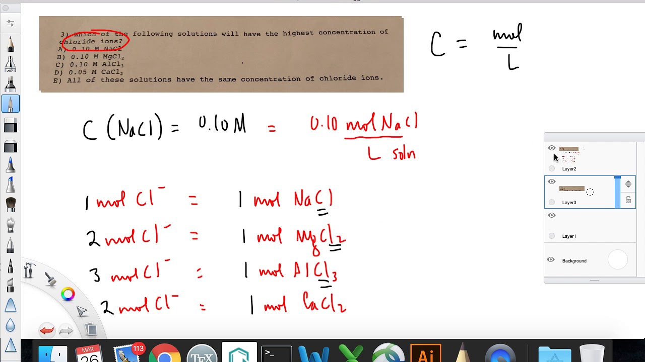 How Many Moles Of Chloride Ions Youtube How Many Moles Of Chloride Ions Youtube