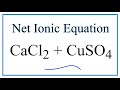 Net Ionic Equations and Spectator Ions