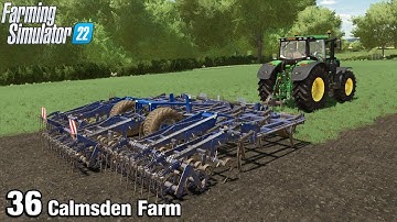 PLOUGHING UP OUR NEW GRASS FIELD - Farming Simulator 22 FS22 Calmsden Farm Ep 36