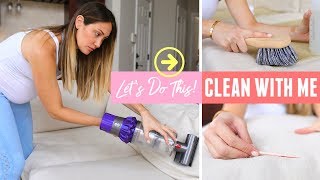 Extreme Clean With Me || Sofa DEEP CLEANING Routine Myka Stauffer