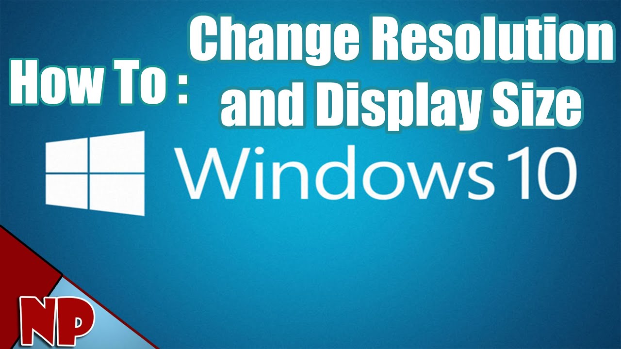 unable to change resolution windows 10