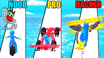 NOOB vs PRO vs HACKER | In Human Vehicle | With Oggy And Jack | Rock Indian Gamer |