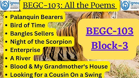 All the poems in one Video/ BEGC-103 Block-3 Unit-1,2,3 & 4/ Indian Poetry/Indian Writing in English