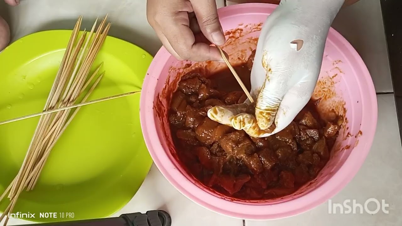 sate ayam bumbu kacang,mudah enak 