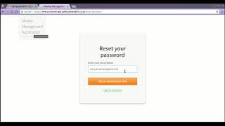 MMA System Customer Portal HOWTO: 2. How to reset password