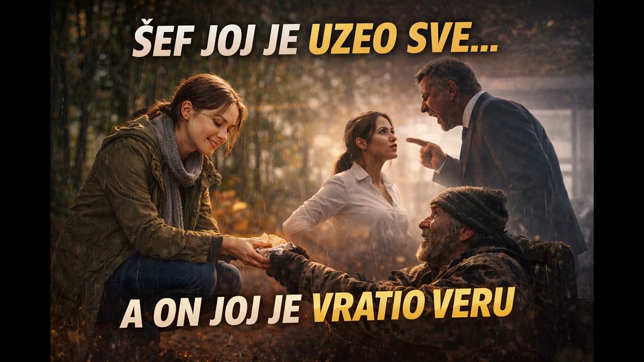 Šef joj je uzeo sve,,,,a on joj je vratio veru | Tiha životna priča