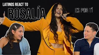 Video thumbnail of "Waleska & Efra react to Rosalía - Es Por Tí Juanes (Ángel Nicolás Reinstrumentated)|SPANISH REACTION"