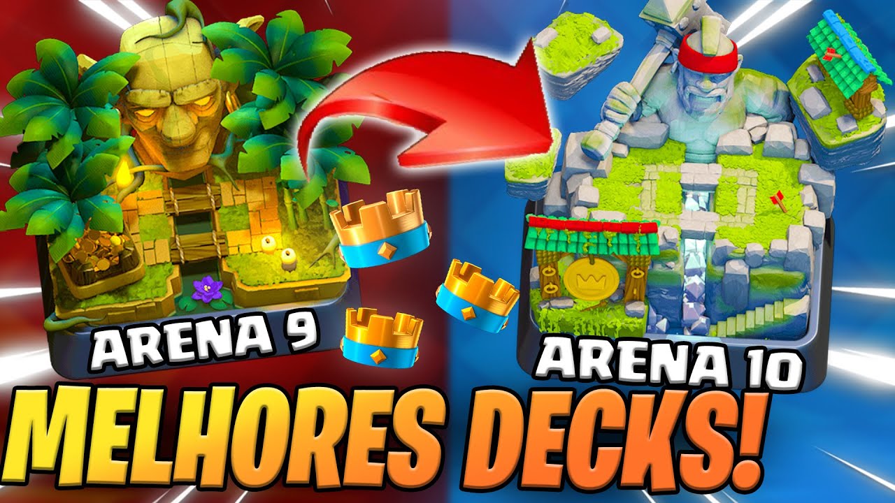 MELHORES DECKS ARENA 9 - ARENA DA SELVA NO CLASH ROYALE! [ATUALIZADO 2022]